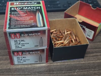 Hornday ELD Match, 168gr .308